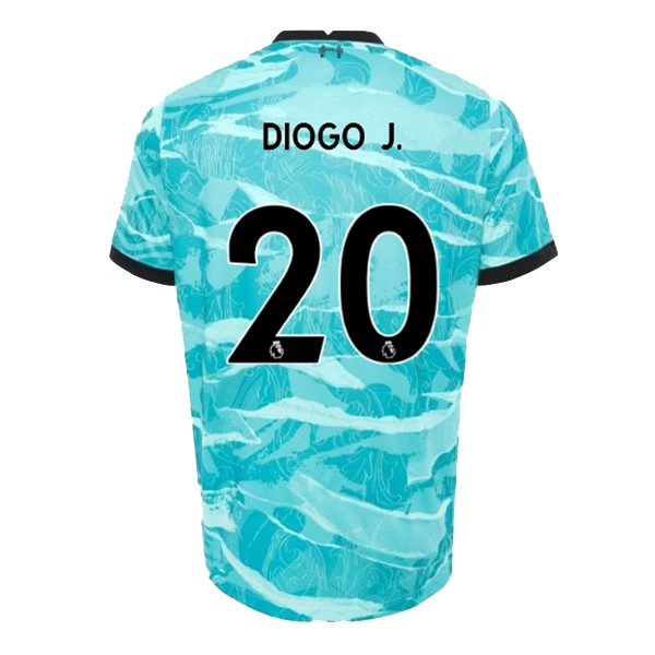 Camiseta Liverpool NO.20 Diogo Jota Segunda equipo 2020-2021 Azul